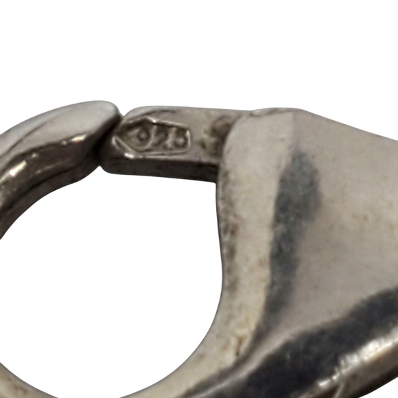 Sterling Silver Multi Stone Teardrop Dangle Necklace #21330 - Picture 3 of 9